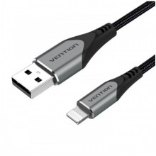 Кабель Vention USB 2.0 A to Lightning Cable 1M Gray Aluminum Alloy Type (LABHF) (LABHF) (14639)