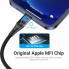 Кабель Vention USB 2.0 A to Lightning Cable 1M Gray Aluminum Alloy Type (LABHF) (LABHF) (14639)