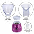 Паровая сауна для лица, ингалятор 2 в 1 Professional Facial Steamer BY-1078 Osenjie Розовая (17739)