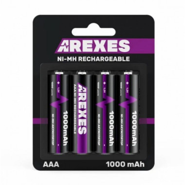 Аккумулятор ААА Arexes (1000mAh) 1.2v (NI-MH) мини пальчик (20739)