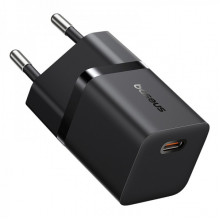Мережевий зарядний пристрій Baseus GaN5 Fast Charger (mini) 1C 25W EU Cluster Black (P10110909113-00) (14839)
