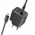 Мережевий зарядний пристрій з кабелем HOCO CS14A Ocean PD20W+QC3.0 charger set(Type-C to Type-C) Black (6942007603911) (19839)