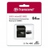 Карта памяти Transcend 64GB microSDXC class 10 UHS-I U3 A2 (TS64GUSD340S) (17049)