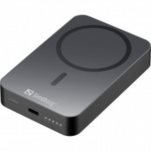 Батарея универсальная Sandberg 10000mAh 20W Magnetic Wireless Qi 15W (420-97) (19049)