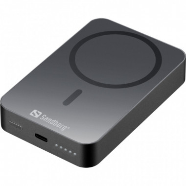 Батарея универсальная Sandberg 10000mAh 20W Magnetic Wireless Qi 15W (420-97) (19049)