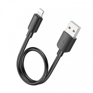 Кабель HOCO X96 Hyper charging data cable iP (L=0.25M) Black (6942007609388) (20149)