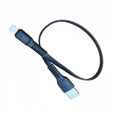 Кабель зарядный Baseus Flat Lightning Cable Fast Data Sync Charging 0.25м (CALZY-A01) Чёрный Оригинал (9249)