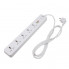 Сетевой фильтр (удлинитель) LP (5x230V-2500W, 1xUSB-38W/PD/QC3.0, 1xType-C 20W, 1xUSB 18W) (1349)