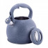 Чайник Kamille Whistling Kettle 3л з нержавіючої сталі зі свистком, сірий мармур (1549)