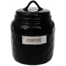 Банка фарфорова Necollie "Coffee" 1500мл, чорна (2549)