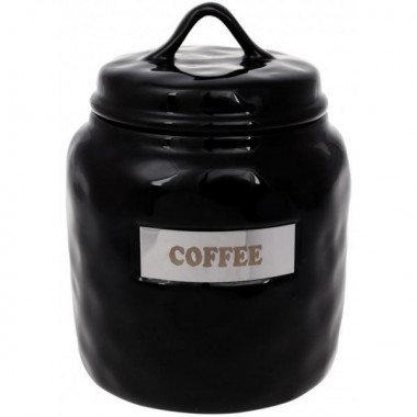 Банка фарфорова Necollie "Coffee" 1500мл, чорна (2549)