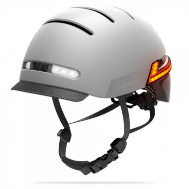 Захисний шолом Livall BH51M NEO (L) Sandstone Grey (57-61см), акустика, мікрофон, сигнали поворотів та стопів, додаток, пульт BR80, Bluetooth (LIV-T1V6MN-6310) (14649)