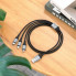 Кабель HOCO X102 Fresh 3-in-1 charging data cable (iP+Micro+Type-C) Black (6942007608794) (19749)