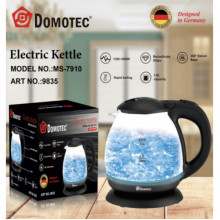 Электрический стеклянный чайник с LED подсветкой Domotec MS 7910 1л, 1650Вт (20849)