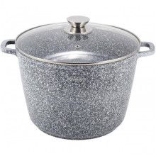 Каструля Kamille Snow Marble 10л індукційна з антипригарним покриттям (1259)