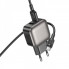 Мережевий зарядний пристрій BOROFONE BAS51A Absolute dual-port charger set(Type-C) Black (6941991116131) (17459)