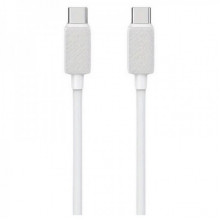 Кабель Usams US-SJ696 60W Striped Data Cable Type-C To Type-C-KY Series 2M white (SJ696USB02) (14659)