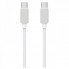 Кабель Usams US-SJ696 60W Striped Data Cable Type-C To Type-C-KY Series 2M white (SJ696USB02) (14659)