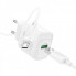 Мережевий зарядний пристрій з кабелем HOCO C140A Smart single port QC3.0 charger set (Micro)(EU) White (6942007627818) (14759)