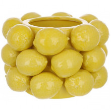 Ваза Lemon порцелянова декоративна, 14см, діаметр 21см (5759)