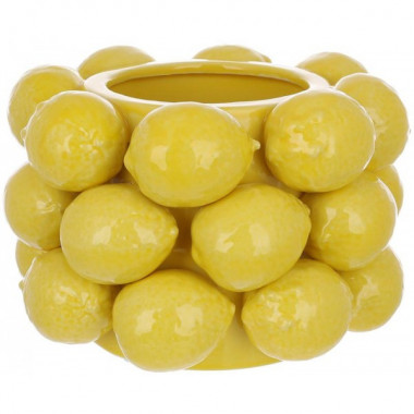 Ваза Lemon порцелянова декоративна, 14см, діаметр 21см (5759)