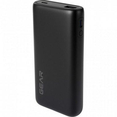 Батарея универсальная GEAR 20000mAh, PD/22.5W, black (WP952P) (22069)