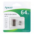 Флеш-накопичувач Apacer USB 2.0 AH112 64GB Red (AP64GAH112R-1) (169)