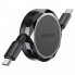 Кабель ACEFAST C13-03 USB-C to USB-C dual retraction charging data cable Black (6974316280132) (20169)