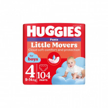 Подгузники Huggies Little Movers/Pants 4 M-Pack 9-14 кг для мальчиков 104 шт (5029054568088) (7169)