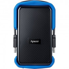 Зовнішній жорсткий диск PHD External 2.5'' Apacer USB 3.1 AC631 1TB Black/Blue (color box) (AP1TBAC631U-1) (17269)