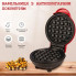Электрическая мини вафельница Waffle Maker с антипригарным покрытием Красная (21269)