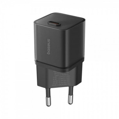 Мережевий зарядний пристрій Baseus  GaN5S Fast Charger 1C 30W EU Cluster Black (P10162504113-00) (369)