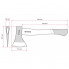 Топор 800 г, ручка пекан, 48-57 HRC INTERTOOL HT-0257 (20869)