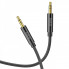 Аудiокабель HOCO UPA19 3.5mm male to 3.5mm male, nylon braid, 2m, Black (6931474759894) (15279)