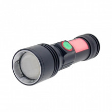 Фонарь Quantum Adept 10W LED zoom +COB з USB+ Li-ion18650/2600mAh (QM-FL1031-18650/2600) (18279)