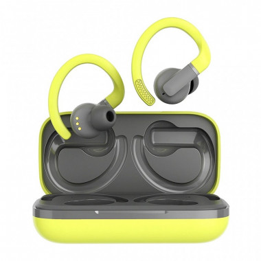 Наушники Canyon OnRun 11 Sport TWS Yellow/Grey (CNS-TWS11GR) (22379)