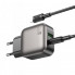 Мережевий зарядний пристрій з кабелем BOROFONE BAS55A Absolute PD30W+QC3.0 charger set (C to iP) (EU) Black (6941991116247) (379)