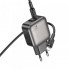 Мережевий зарядний пристрій з кабелем BOROFONE BAS55A Absolute PD30W+QC3.0 charger set (C to iP) (EU) Black (6941991116247) (379)