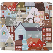 Набір 12 сервірувальних серветок 28x30см підтарільники Happy Holidays-127, поліпропілен (5479)