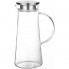 Глечик скляний Kamille 1200мл зі сталевою пробкою та ручкою (3579)