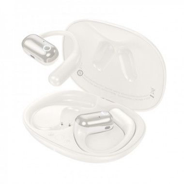 Бездротові навушники HOCO EA6 Melody open true wireless BT headset Milky White (6942007634168) (8579)