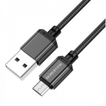 Кабель BOROFONE BX87 Sharp charging data cable for Micro Black (6974443389029) (14679)