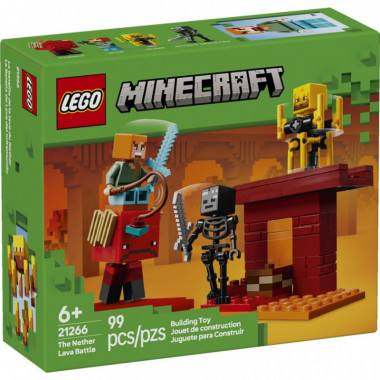 Конструктор LEGO Minecraft Битва с лавой в Незере (21266) (11879)