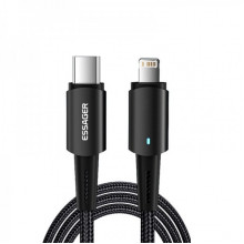 Кабель ESSAGER Fast Charging 27W USB-A to Lightning C 0,5m black (EXCTL-CGB01) (14879)