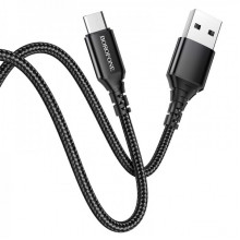 Кабель BOROFONE BX54 Ultra bright Micro-USB 1m 2.4A Black (6931474745811) (18879)