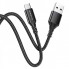 Кабель BOROFONE BX54 Ultra bright Micro-USB 1m 2.4A Black (6931474745811) (18879)