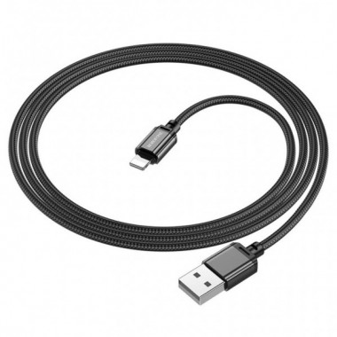 Кабель BOROFONE BX87 Sharp charging data cable for iP(unpackaged) Black (6974443389005(unp)) (14979)
