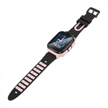 Дитячий смарт-годинник Hoco Y104 42mm. SIM 4G. Wi-Fi. 700 mAh. IP65 Pink (6942007646376) (21089)