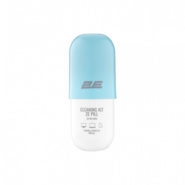 Спрей для очистки 2E PILL 140ml for office equipment +Microfibre 20 cm, white-blue (2E-SK140BL) (22089)
