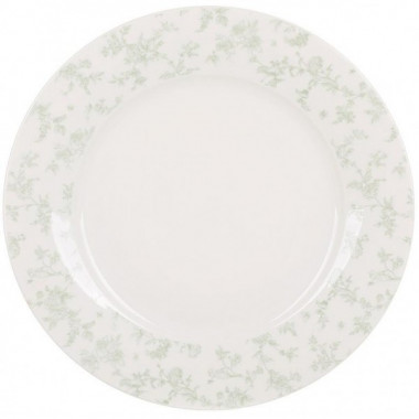 Набір 6 тарілок обідніх "Floral Green" Ø23см, порцеляна (19289)